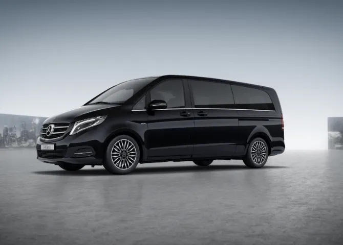 Mercedes V Class Black Car - available for rent in uae