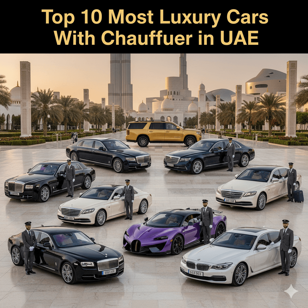 Top 10 Most Luxury Cars With Chauffeur in UAE