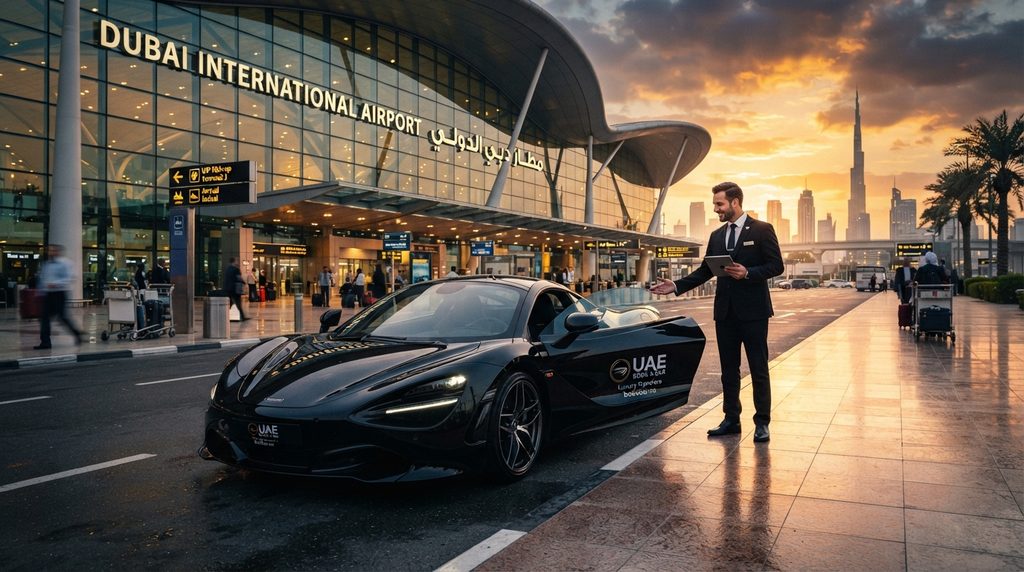 UAE Book a Car luxury or exotic vehicle at airport pickup